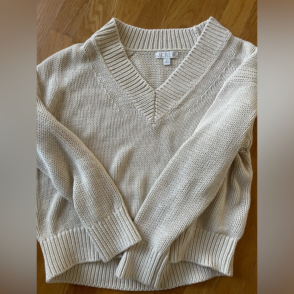 J.crew Relaxed V neck Sweater
